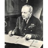 Sir Arthur T Harris signed 10x8 black and white photo. Marshal of the Royal Air Force Sir Arthur