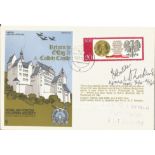 Colditz Castle Escaping Society cover signed by WW2 inmate Kenneth Lockwood & courier Butcher.