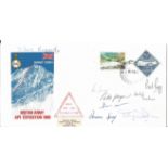 British Army 1980 Mountaineering Team Kathmandu multi signed cover. Good Condition. All autographs