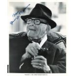 George Burns signed 10x8 black and white photo. American comedian, actor, singer, and writer. He was