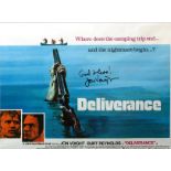 Jon Voight signed 16x12 Deliverance 16x12 colour movie promo photo. Jon Voight born December 29,