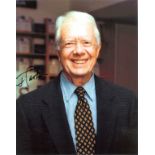 Jimmy Carter signed 10x8 colour photo . James Earl Carter Jr. born October 1, 1924, is an American