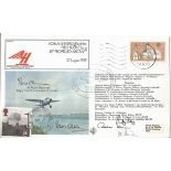 Prince Faisal of Jordan signed rare 1979, 40th ann first jet flight RAF cover. Only 10 signed.