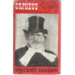 Orpheus At Eighty A Study of Giuseppe Verdi by Vincent Sheean. Unsigned hardback book with dust