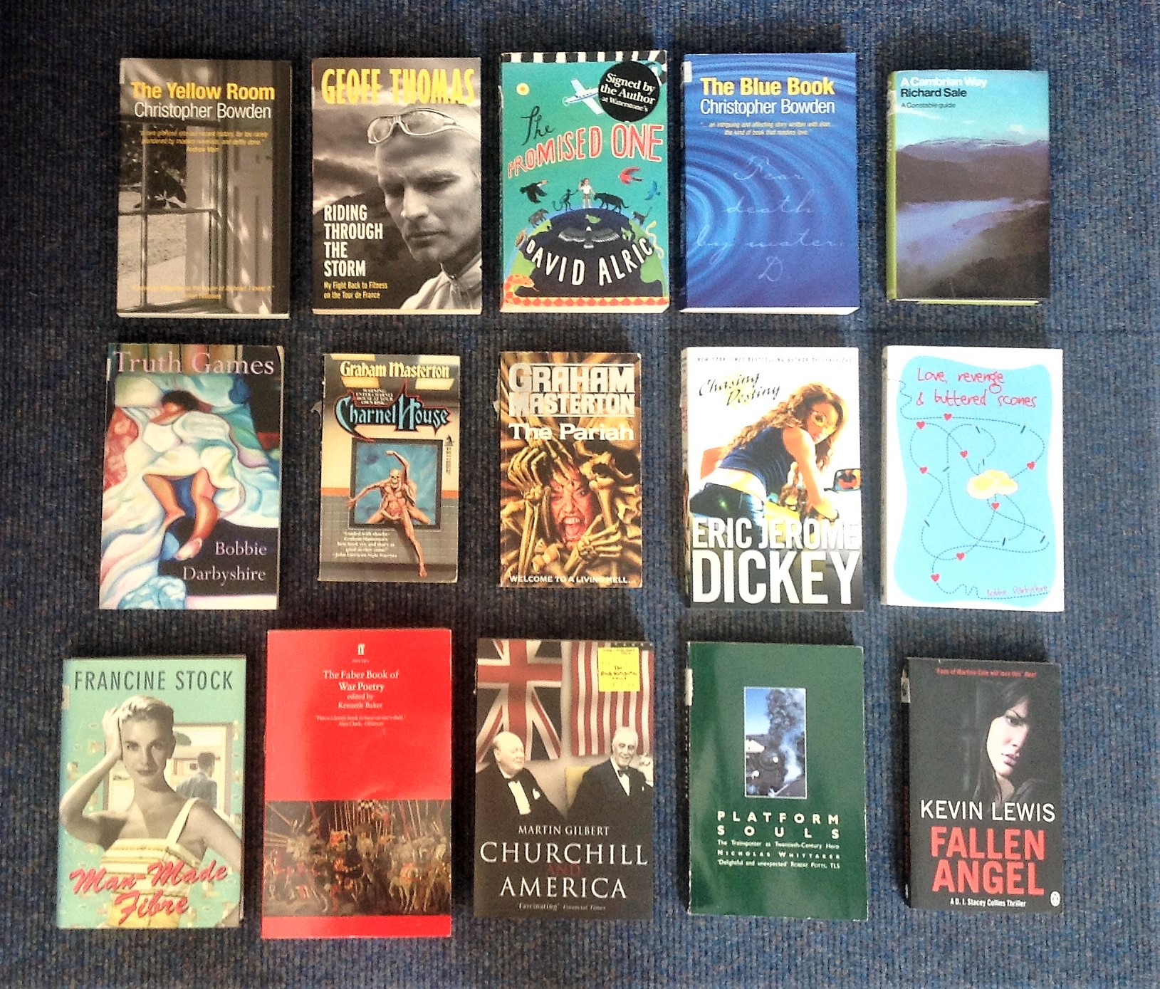 Hardback and Paperback collection 15 titles from authors such as Graham Masterton, David Alric,