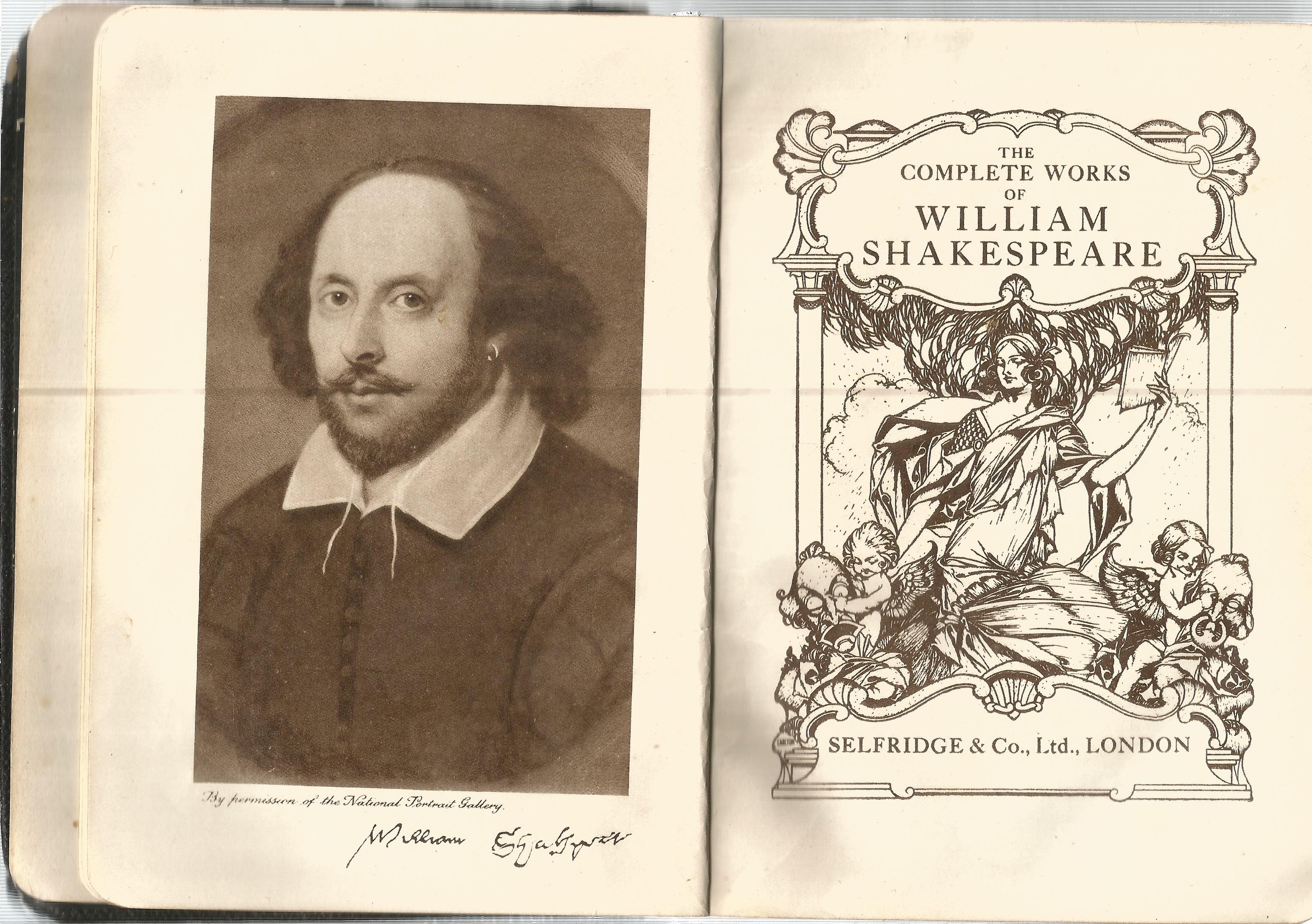 The Complete Works of William Shakespeare. Unsigned hardback book with no dust jacket published in - Image 3 of 3