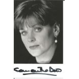 Samantha Bond signed 6x4 black and white photo. Samantha Bond (born 27 November 1961) is an