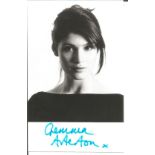 Bond Girl Gemma Arterton signed 6x4 black and white photo. Gemma Christina Arterton (born 2 February