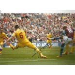 Fabian Delph Aston Villa Signed 12 x 8 inch football photo. This item is from the stock of www.