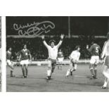 Malcom Macdonald England 12 x 8 inch signed football photo. This item is from the stock of www.