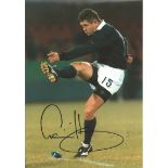 Gavin Hastings Signed 12x 8 inch rugby colour photo. This item is from the stock of www.