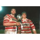 Scott Quinnell Signed 12 x 8 inch rugby colour photo. This item is from the stock of www.