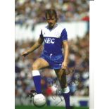 Trevor Steven Everton Signed 12 x 8 inch football photo. This item is from the stock of www.