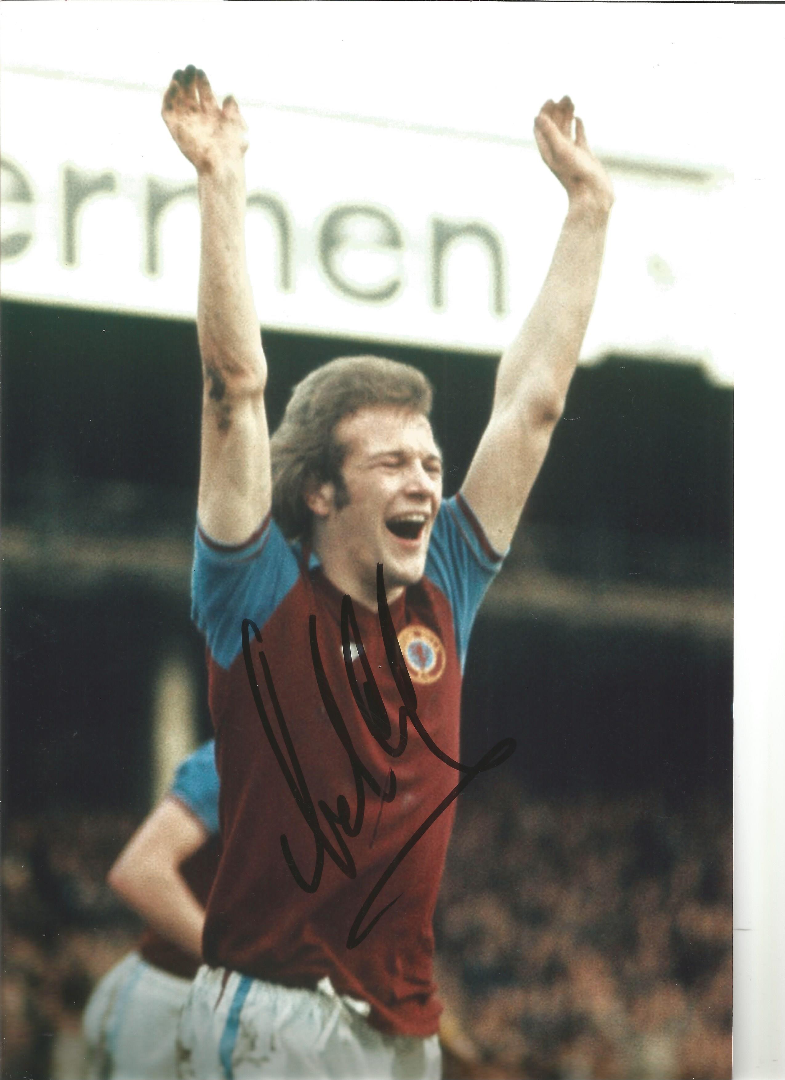 Andy Gray Aston Villa Signed 12 x 8 inch football photo. This item is from the stock of www.