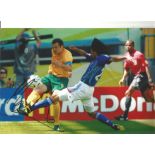 Mark Viduka Australia Signed 12 x 8 inch football photo. This item is from the stock of www.