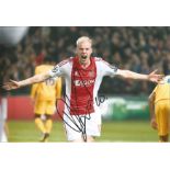 Davy Klaassen Ajax signed 12 x 8 football colour photo . This item is from the stock of www.
