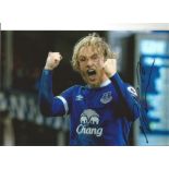 Tom Davies Everton Signed 12 x 8 inch football photo. This item is from the stock of www.