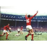 Martin Peters 66 England Signed 12 x 8 inch football photo. This item is from the stock of www.