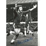 Alan Hudson Chelsea Signed 12 x 8 inch football photo. This item is from the stock of www.