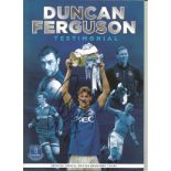 Duncan Ferguson Everton signed Testimonial programme . This item is from the stock of www.