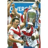 Paul Sculthorpe Signed 12 x 8 inch rugby colour photo. This item is from the stock of www.