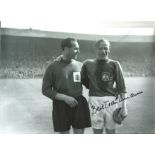 Bert Trautmann Manchester City Signed 12 x 8 inch football photo. This item is from the stock of