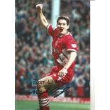 Nigel Clough Liverpool Signed 12x 8 inch football photo. This item is from the stock of www.