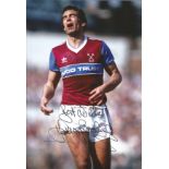 Trevor Brooking West Ham Signed 12 x 8 inch colour football photo. This item is from the stock of