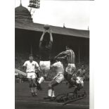 Peter McParland Aston Villa Signed 12 x 8 inch football photo. This item is from the stock of www.