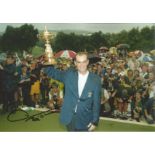 Thomas Bjorn Signed 12 x 8 inch golf colour photo. This item is from the stock of www.