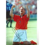 Frank De Boer Holland Signed 12 x 8 inch football photo. This item is from the stock of www.