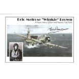 Eric Melrose Winkle Brown signed A Royal Navy Officer and Famous Test Pilot colour photo. Good