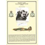 Squadron Leader Desmond Fopp AFC Ae MiD. Small signature piece. Set on superb descriptive