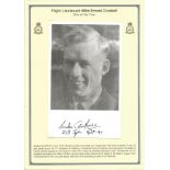 Flight Lieutenant Mike Ernest Croskell. Signed 8 x 5 b w photo card. Set on superb descriptive