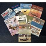 World War II Battle Britain Memorial flight collection 9 softback books dated back to 1991. Good