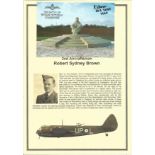 2nd Aircraftsman Robert Sydney Brown. Signed Battle of Britain Memorial 6 x 4 colour card. Set on