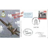 Wg Cmr Charles Warren DFC 152 Squadron signed Battle of Britain FDC double PM Duxford Air Show
