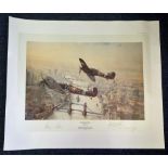 Robert Taylor Victory Salute, 24x20 Restricted Edition of 1500 print published in 1986, signed by