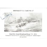 Ian Fraser VC signed Lieut Cdr Gerard Broadmead Roope VC R. N. Brooklet Card No. 17 who gained VC on