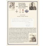 Group Captain John Alexander Johnny Kent DFC* AFC Cross of Valour, Virtuti Militari. Small signature