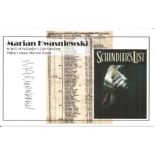 Marian Kwasniewski signed on reverse WWII A Schindlers List Survivor Schindlers List b w photo.
