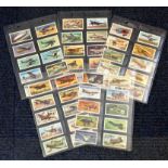Aviation collection set of 50 vintage Brooke Bond cards picturing some of the iconic planes from