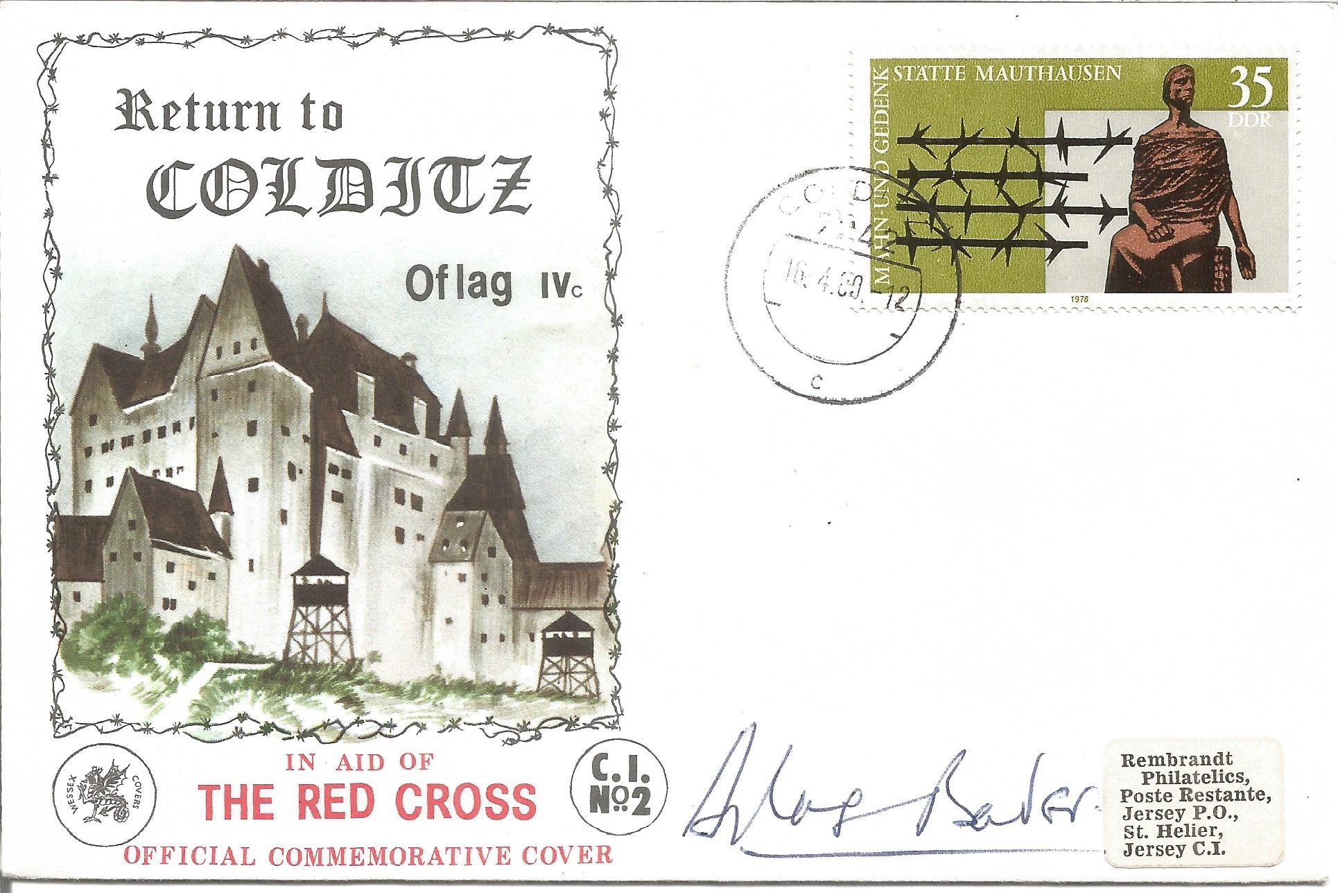 Douglas Bader signed Return to Colditz Oflag Ivc In Aid of The Red Cross Official Commemorative