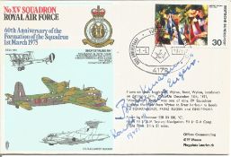 WW2 Prinz Eugen Captain Brinkmann signed No XV Squadron RAF 60th Anniversary of the Formation of the