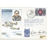 Group Captain Sir Douglas Bader CBE DSO DFC signed Douglas Bader cover No. 151 of 1295. Flown in the