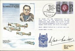 Group Captain Sir Douglas Bader CBE DSO DFC signed Douglas Bader cover No. 151 of 1295. Flown in the