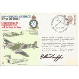 WW2 Luftwaffe ace Major Erich Rudorffer signed flown No349 Belgian Squadron RAF Commemorating the