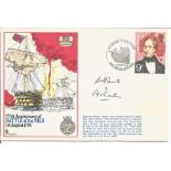 Cdr W. B. Smith and Vice Admiral A. M. Power signed 175th Anniversary of Battle of the Nile 1st