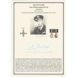Squadron Leader Tony Clifford Iveson DFC Ae. Small signature piece. Set on superb descriptive