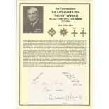 Air Commodore Sir Archibald Little Archie Winskill KCVO CBE DFC* AE MBIM. Small signature piece. Set